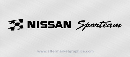 Nissan Sporteam Decals - Pair (2 pieces)